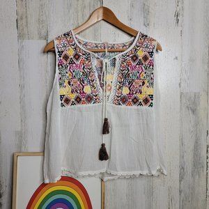 Free People Aztec Flows Top Size Medium